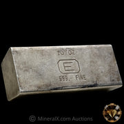 10oz Engelhard Rare Center Stamp E Logo "PIM" Variety Industrial Extruded Vintage Silver Bar With Low Serial