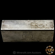 10oz Engelhard Rare Center Stamp E Logo "PIM" Variety Industrial Extruded Vintage Silver Bar With Low Serial