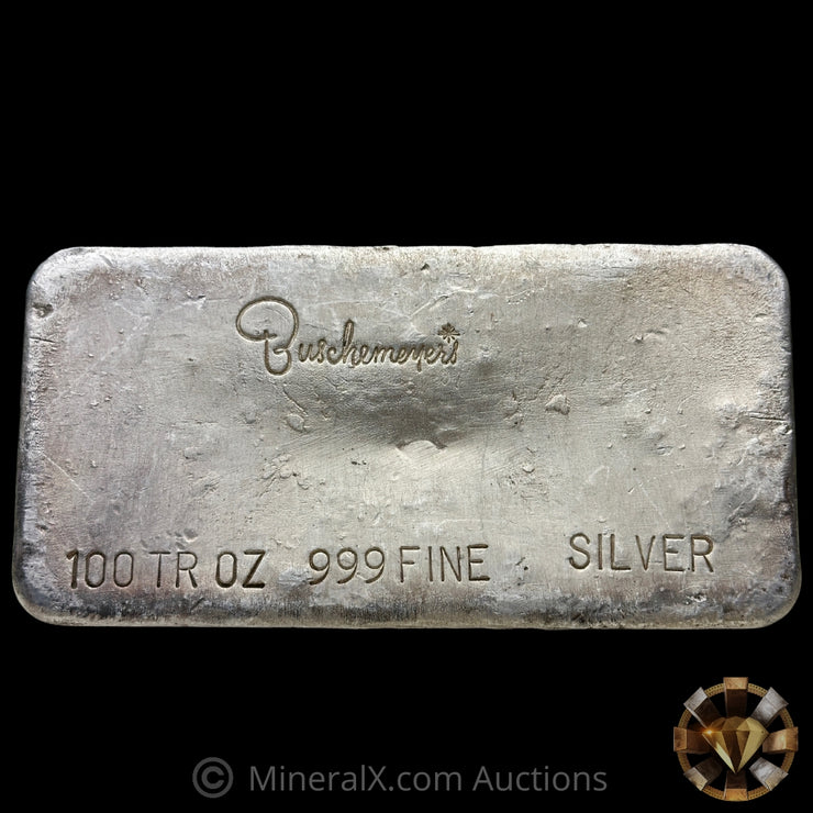 100oz Buschmeyers Vintage Silver Bar