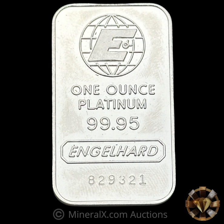 1oz Engelhard E Logo Vintage Platinum Bar
