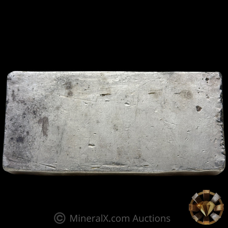 50oz Engelhard 6th Series Bull Logo Small Font Serial Variety Vintage Silver Bar