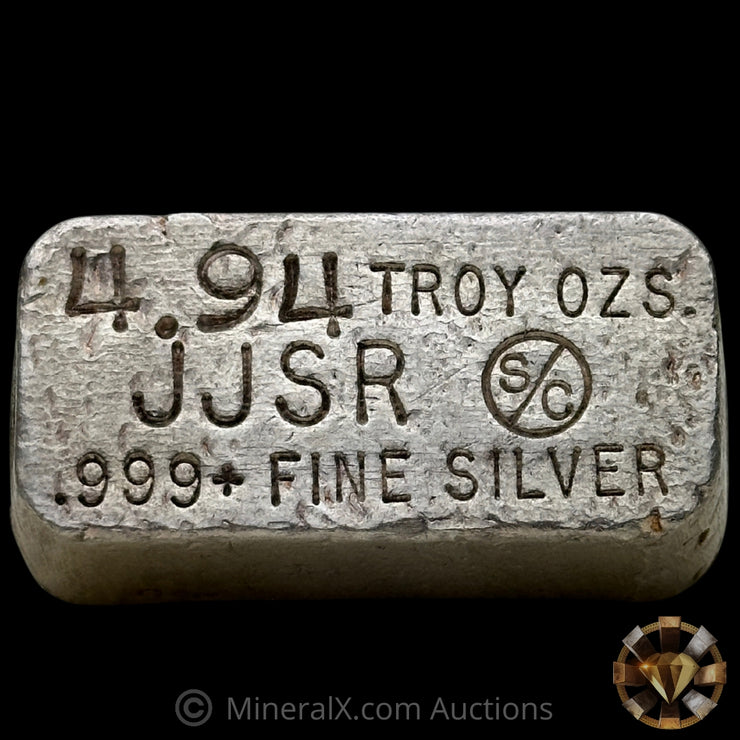 4.94oz JJSR SC Vintage Silver Bar