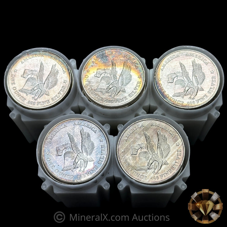 x100 1oz America America Eagle Vintage Silver Trade Unit Coin Lot (100oz Total)