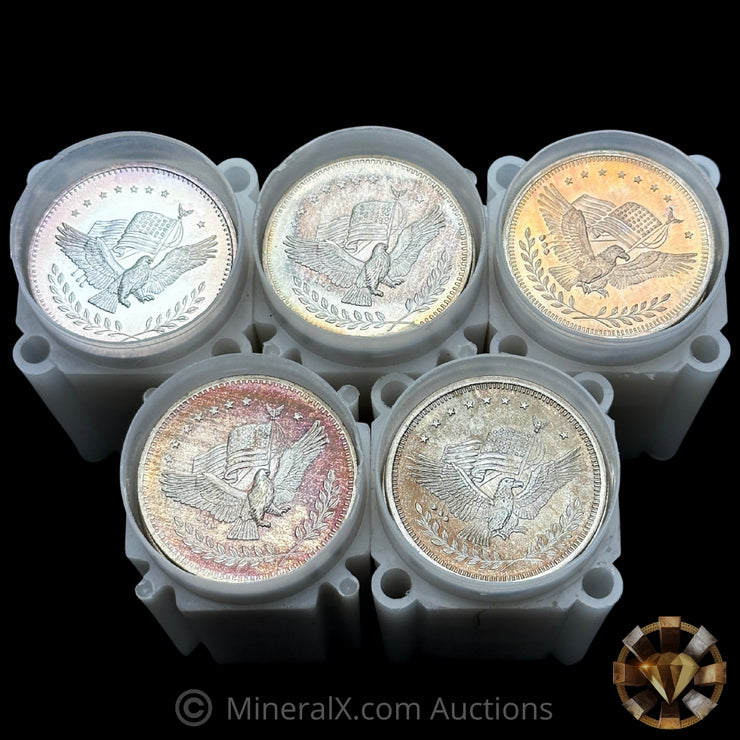 x100 1oz Eagle Vintage Silver Trade Unit Coin Lot (100oz Total)