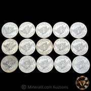 x15 1oz 1981 US Assay Office San Francisco Vintage Silver Trade Unit Coin Lot