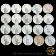x20 1oz 1985 Liberty Mint Vintage Silver Coin Lot