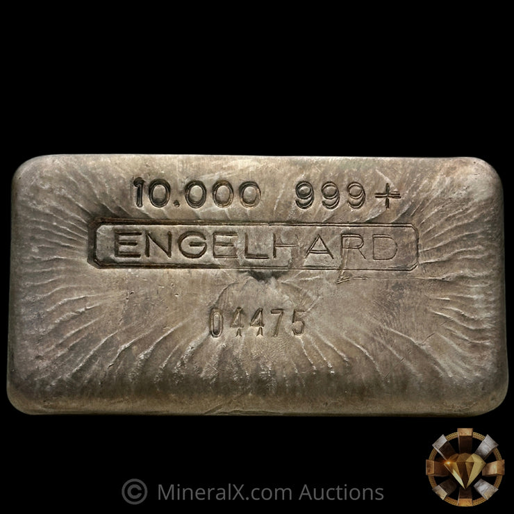 10oz Engelhard 0 Leading 3rd Series Vintage Silver Bar