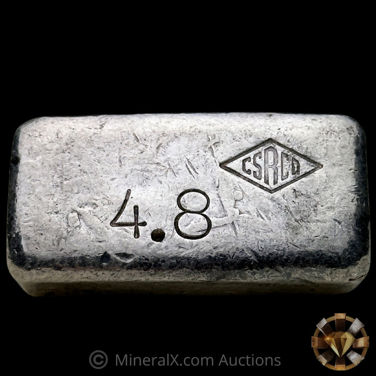 4.8oz Academy CSRCO Counterstamp Vintage Silver Bar