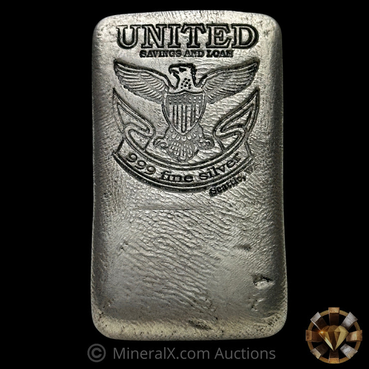 10oz Dennis England United Savings And Loan Fantasy Silver Bar