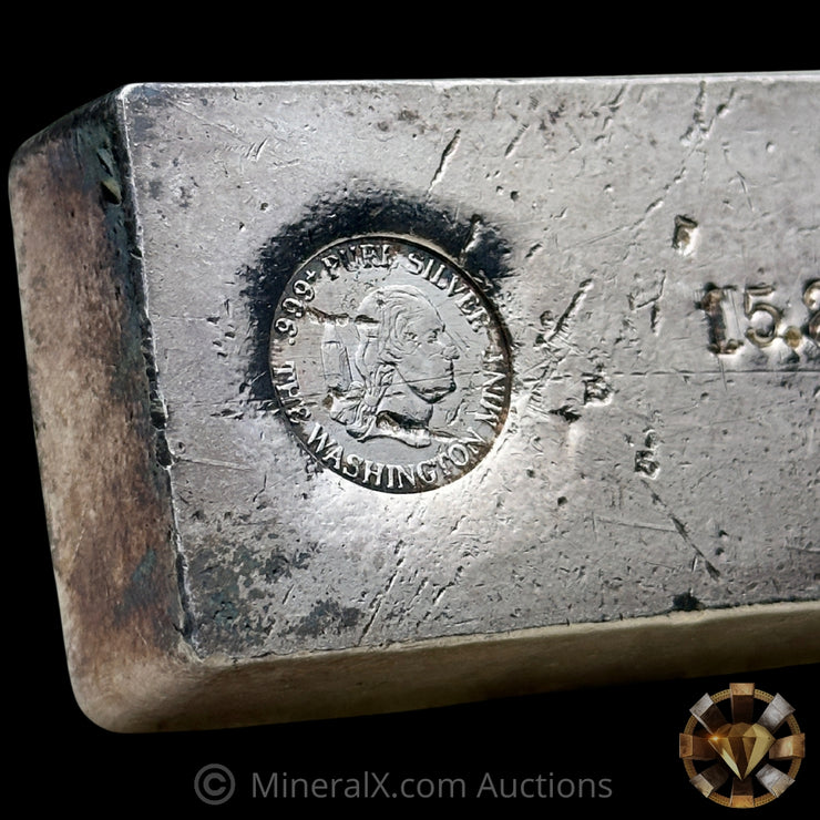 15.2oz The Washington Mint Odd Weight Vintage Silver Bar