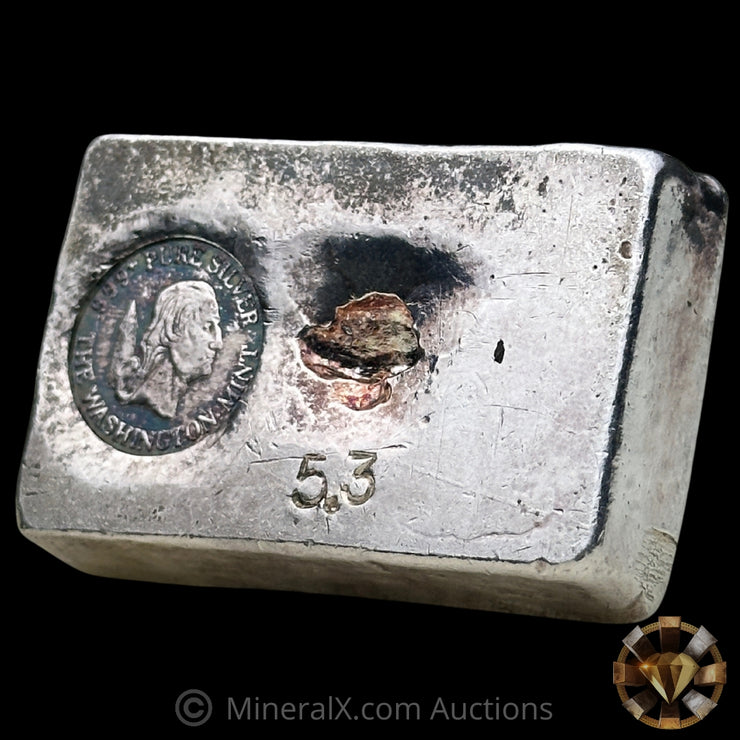 5.3oz The Washington Mint Odd Weight Vintage Silver Bar