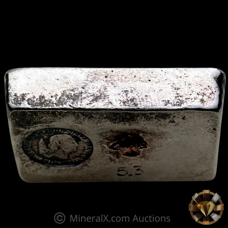 5.3oz The Washington Mint Odd Weight Vintage Silver Bar