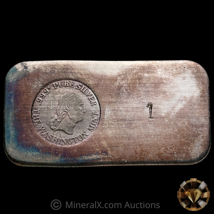 1oz The Washington Mint Vintage Silver Bar
