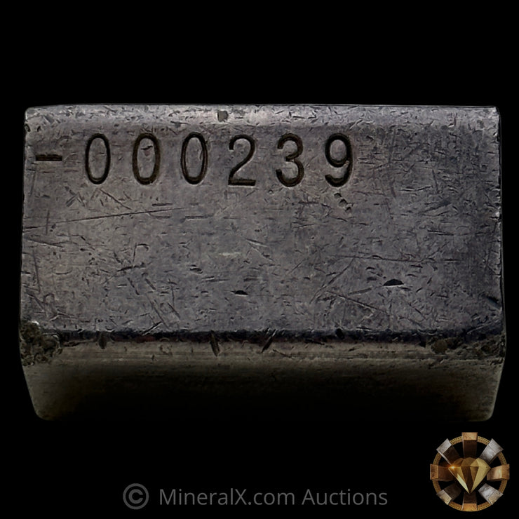 3oz Engelhard E Logo Industrial Extruded Vintage Silver Bar With Low Serial