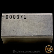7oz Engelhard E Logo Reverse Stamp Low Serial Variety Industrial Extruded Vintage Silver Bar