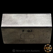 7oz Engelhard E Logo Reverse Stamp Low Serial Variety Industrial Extruded Vintage Silver Bar