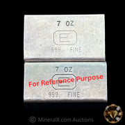 7oz Engelhard E Logo Reverse Stamp Low Serial Variety Industrial Extruded Vintage Silver Bar