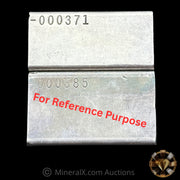 7oz Engelhard E Logo Reverse Stamp Low Serial Variety Industrial Extruded Vintage Silver Bar