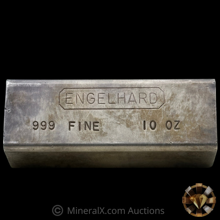10oz Engelhard Full Hallmark Industrial Extruded Vintage Silver Bar