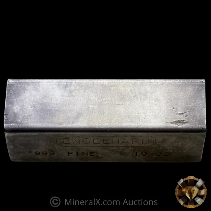 10oz Engelhard Full Hallmark Industrial Extruded Vintage Silver Bar