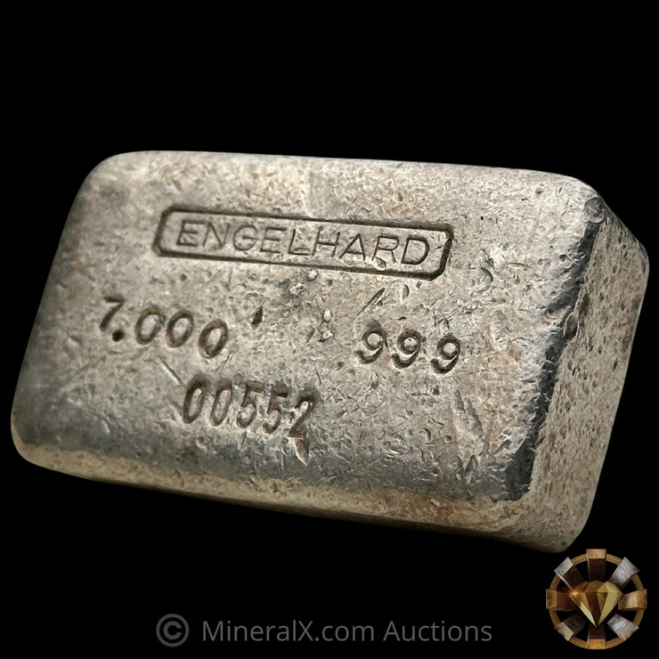 7oz Engelhard 1st Series Top Hallmark Vintage Silver Bar