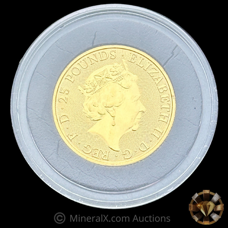 1/4oz 2019 Falcon 25 Pounds Gold Coin