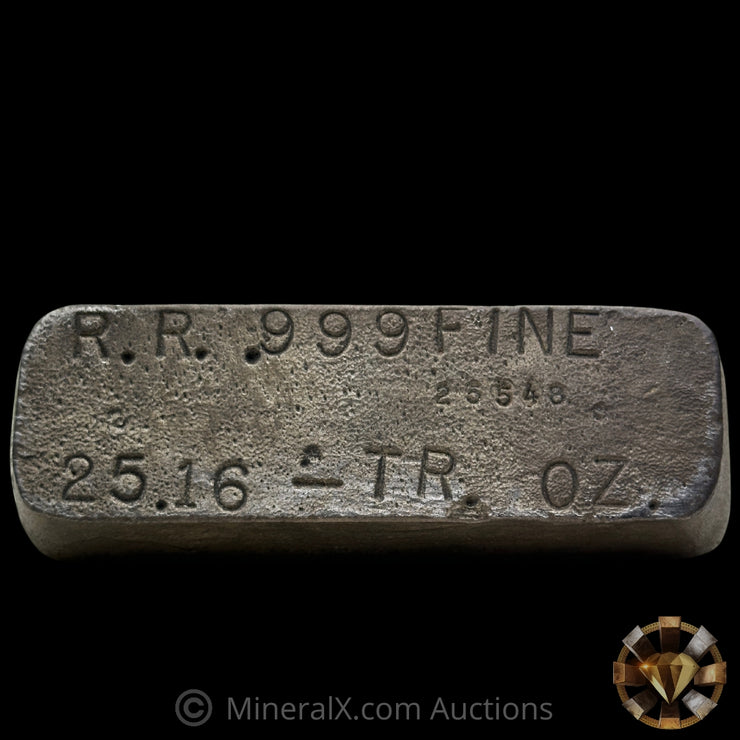 25.16oz RR Vintage Silver Bar
