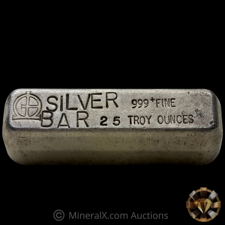 25oz Omega M & B Mining Vintage Silver Bar