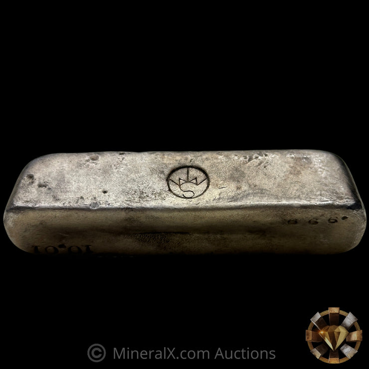 10.01oz State Of Maine Mining Company Vintage Silver Bar