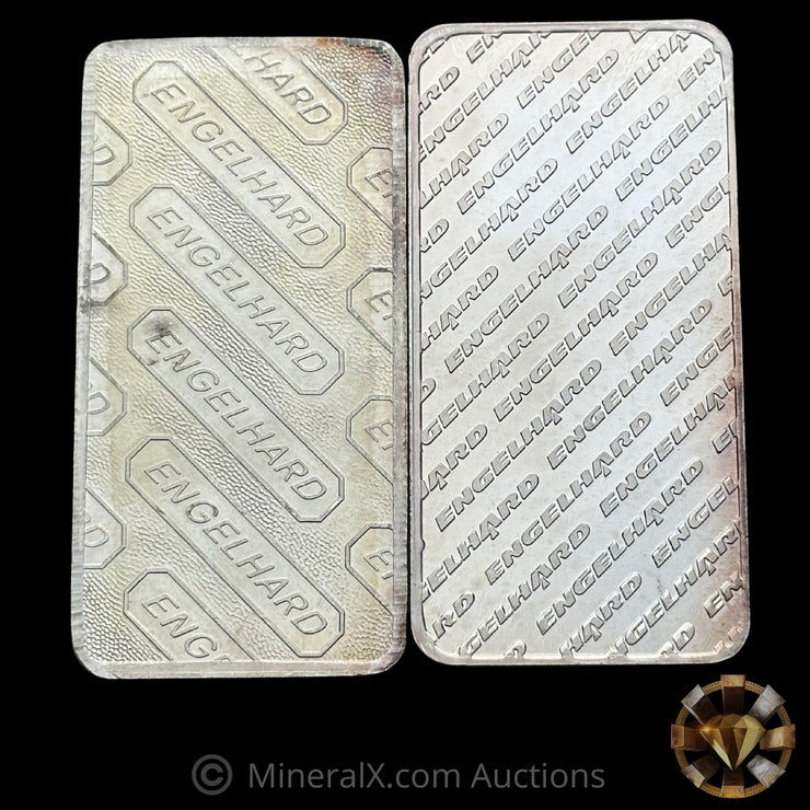x2 10oz Engelhard Vintage Silver Bar Lot