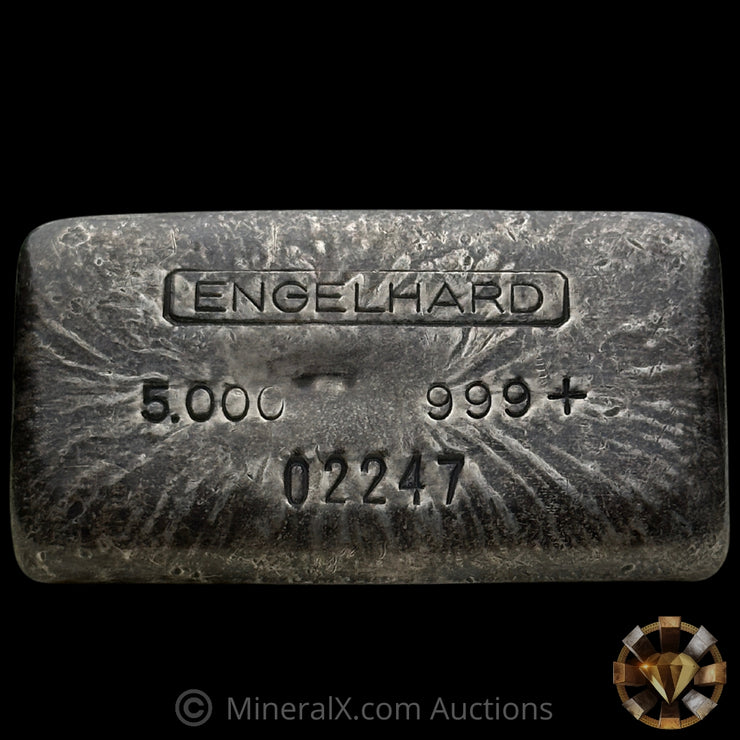 5oz Engelhard 2nd Series Top Hallmark Vintage Silver Bar