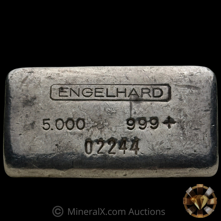 5oz Engelhard 2nd Series Top Hallmark Vintage Silver Bar