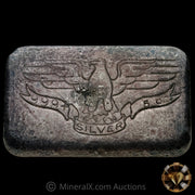 5oz W H Foster Vintage Silver Bar With Star & Triangle Reverse Counterstamps