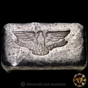 3oz W H Foster Vintage Silver Bar With Triangle Reverse Counterstamp