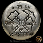 5oz Dennis England Confederate Mining Co Fantasy Silver Bar