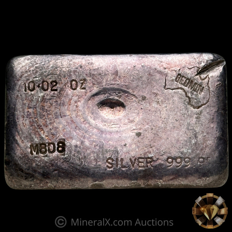 10.02oz Geomin Vintage Silver Bar