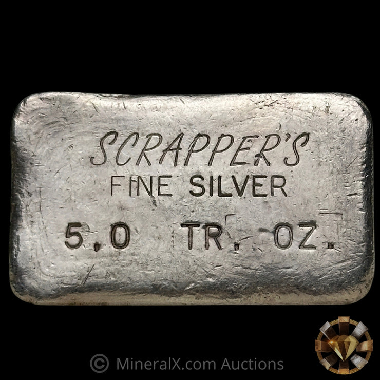 5oz Scrappers Vintage Silver Bar