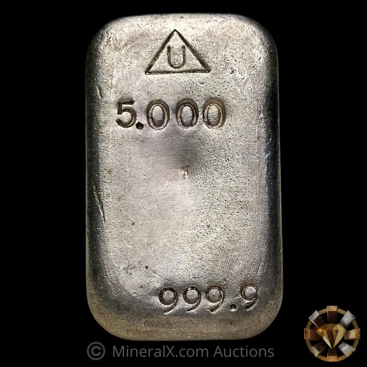5oz Delta Smelting & Refining Vintage Silver Bar