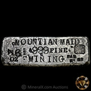 5.6oz Mountain Maid Mining Fantasy Silver Bar