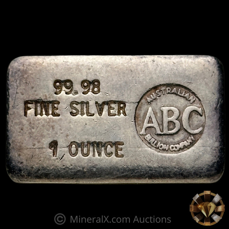 1oz ABC Australian Bullion Company Vintage Silver Bar