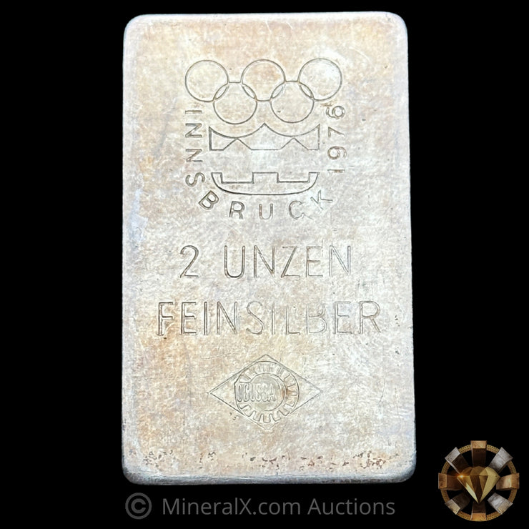 2oz Ogussa Vintage Silver Bar