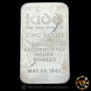 5oz JM Johnson Matthey KIdd Creek Mining Ltd Vintage Silver Bar With Low Serial