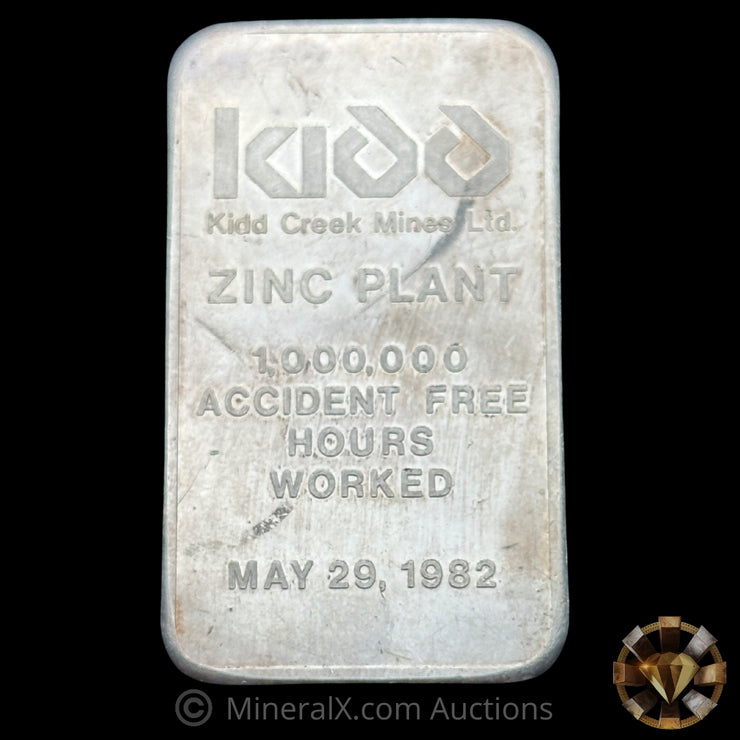 5oz JM Johnson Matthey KIdd Creek Mining Ltd Vintage Silver Bar With Low Serial