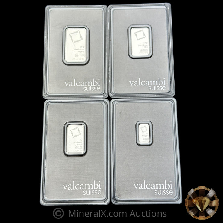 36g Valcambi Platinum Bar Lot