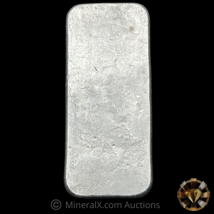 500g JM Johnson Matthey S Serial Vintage Silver Bar