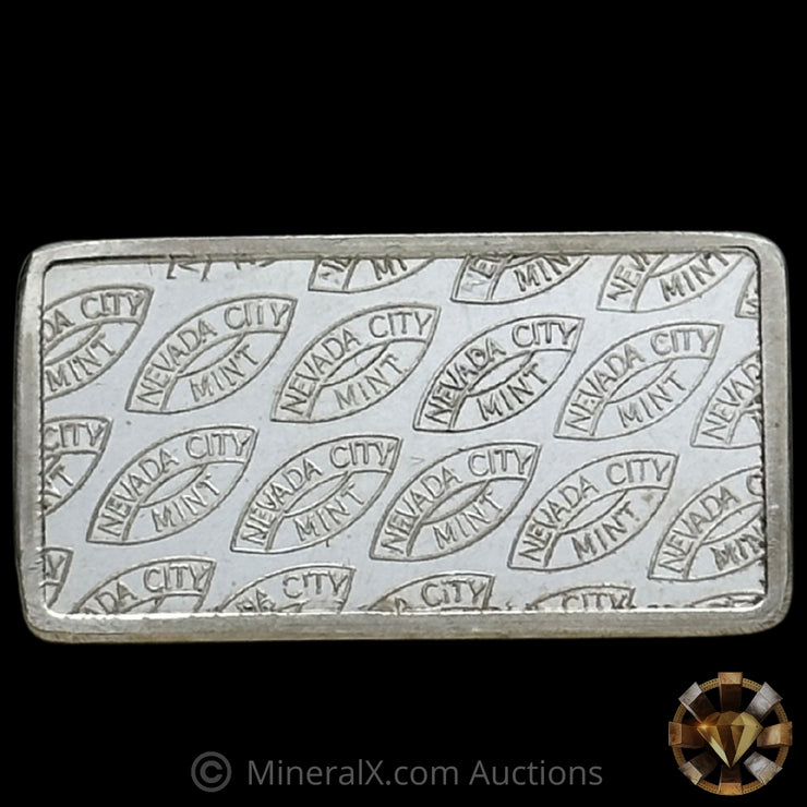 7.4g Nevada City Mint Unique Variety Vintage Silver Bar Serial 239