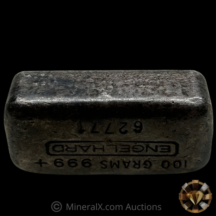 100g (100 Grams) Engelhard Vintage Silver Bar