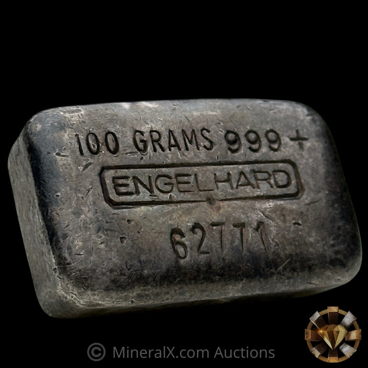 100g (100 Grams) Engelhard Vintage Silver Bar