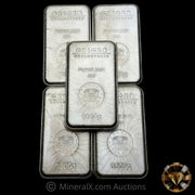x5 1000g (5 Kilos/160.75oz) Geiger Silver Bar Lot In Original Seals With Sequential Serials (Discontinued Variety)