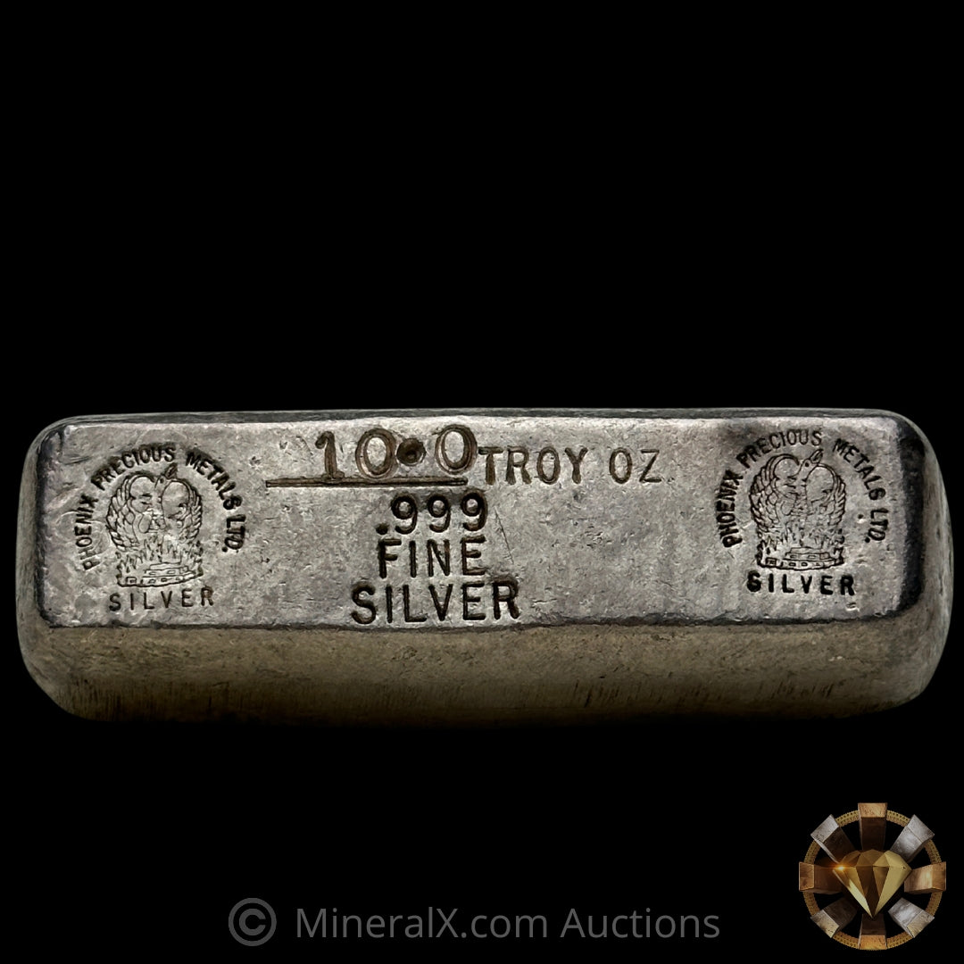 10oz Phoenix Precious Metals Vintage Silver Bar – MineralX
